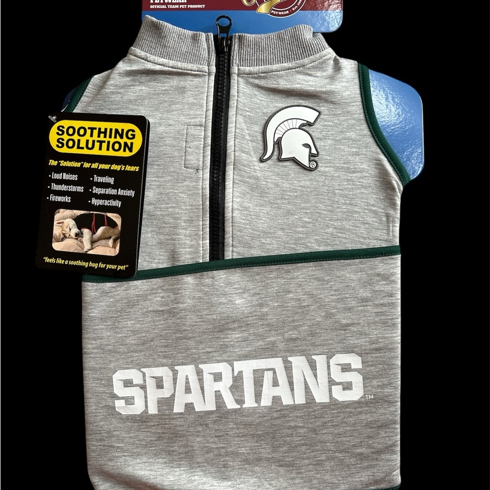 Michigan State Petwear Anti Anxiety Dog Cat  Comfort Size Large Machine Washable